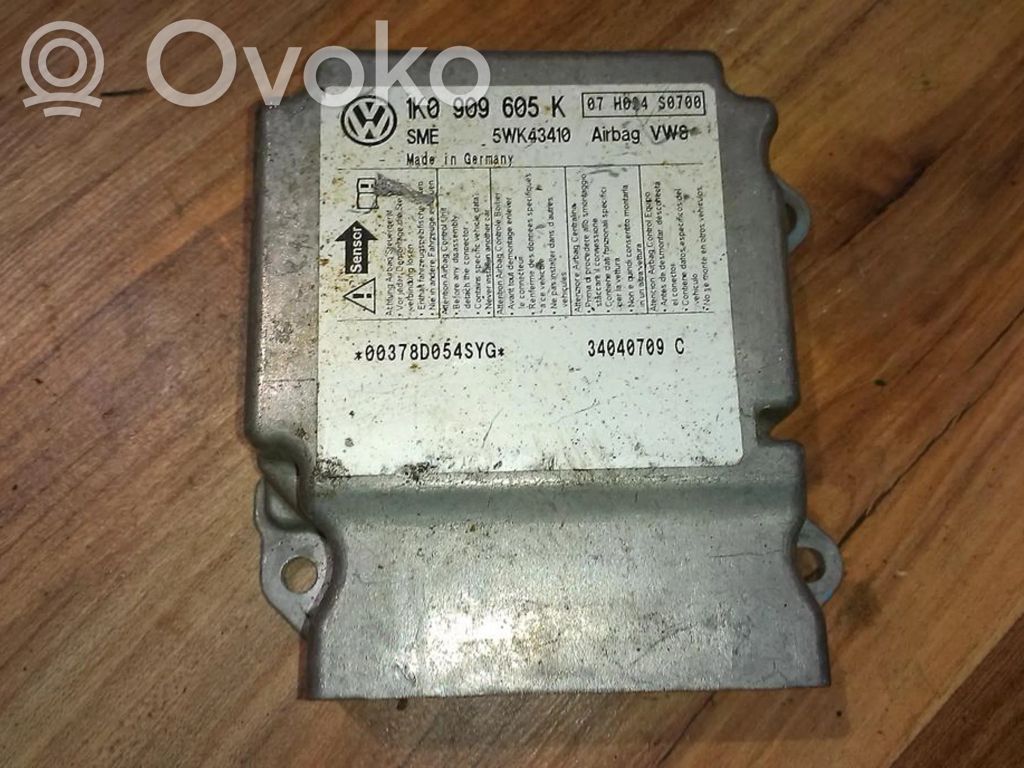 Centralina/modulo airbag   1K0909605K,5WK43410,1K0909605K,5WK43410