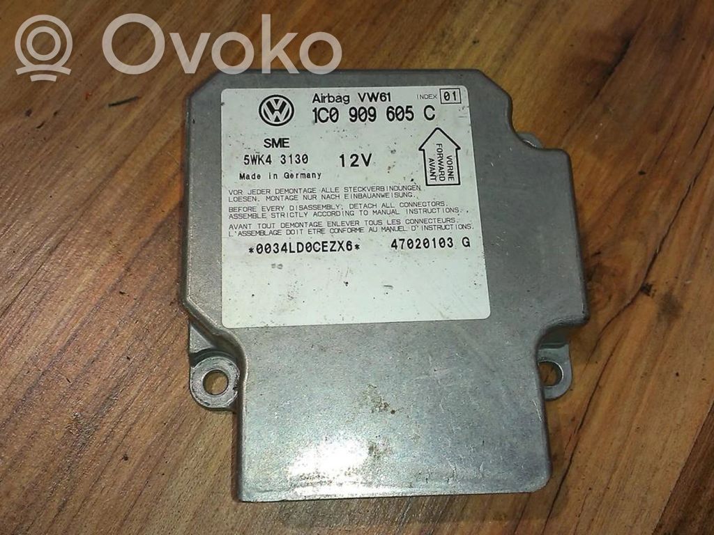 Volkswagen PASSAT B5 Unitate/modul de comandă airbaguri 