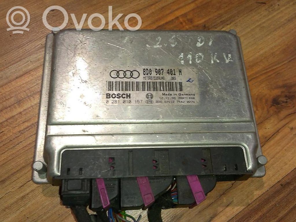 Moottorin ohjainlaite/moduuli   8D0907401N,0281010157,0281010157,8D0907401N