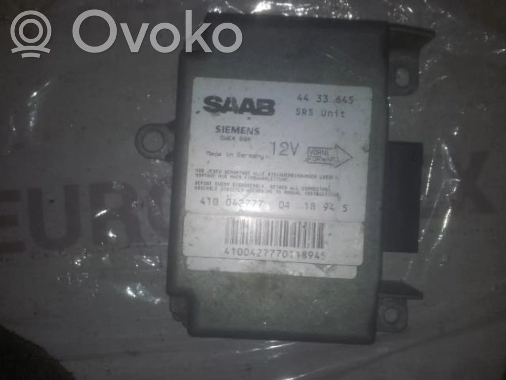 Airbag control unit/module   4433645,5WK080,4433645,5WK080