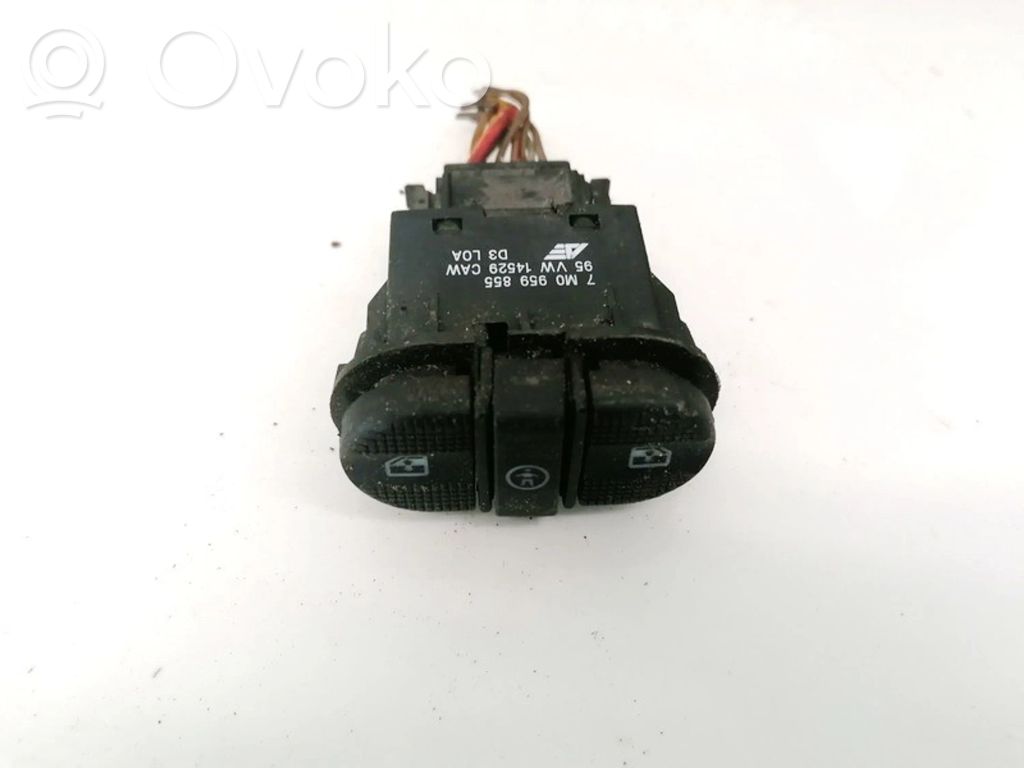 Interrupteur commade lève-vitre   7M0959855,95VW14529CAW,7M0959855,95VW14529CAW