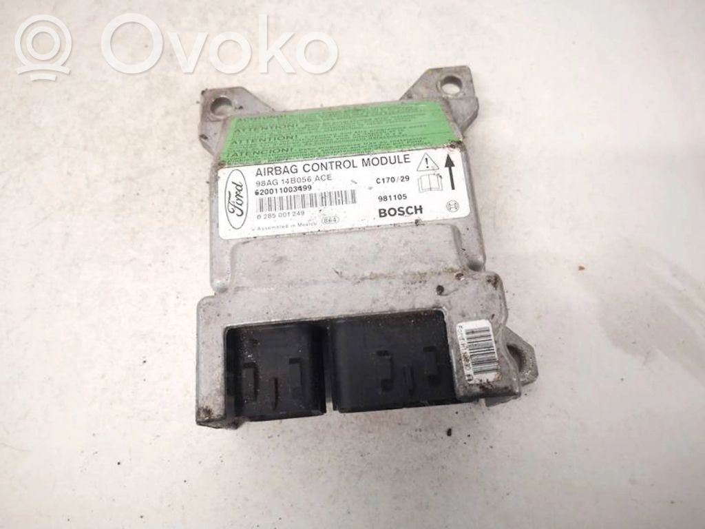 Module de contrôle airbag   98AG14B056ACE,0285001249,0285001249,98AG14B056ACE