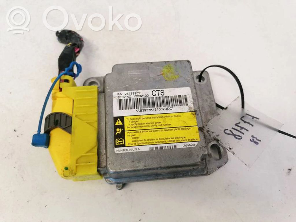 Cadillac CTS Airbag control unit/module 