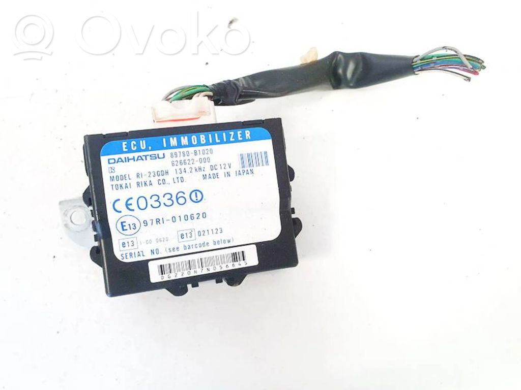 Daihatsu Materia Immobilizer control unit/module 