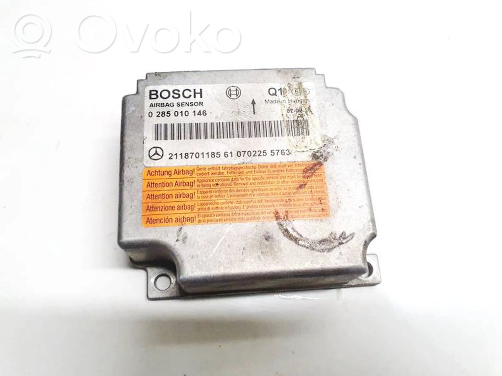 Centralina/modulo airbag   0285010146,0285010146