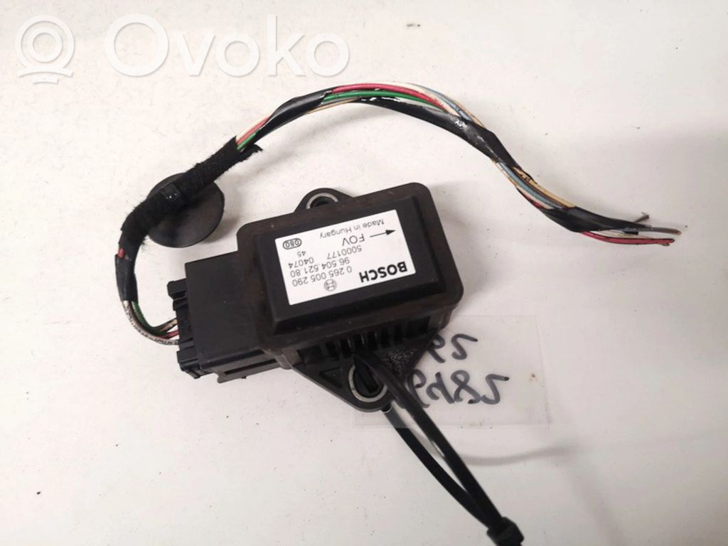 Peugeot 307 Sensore di imbardata accelerazione ESP
