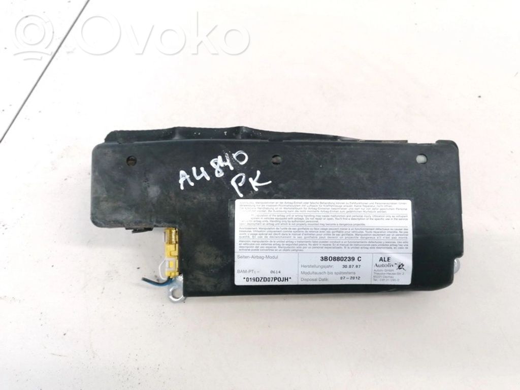Volkswagen PASSAT B5 Poduszka powietrzna Airbag drzwi przednich 