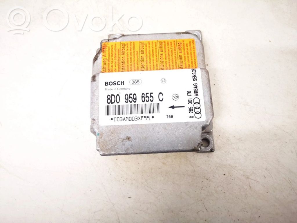 Centralina/modulo airbag   8D0959655C,0285001176,0285001176,8D0959655C