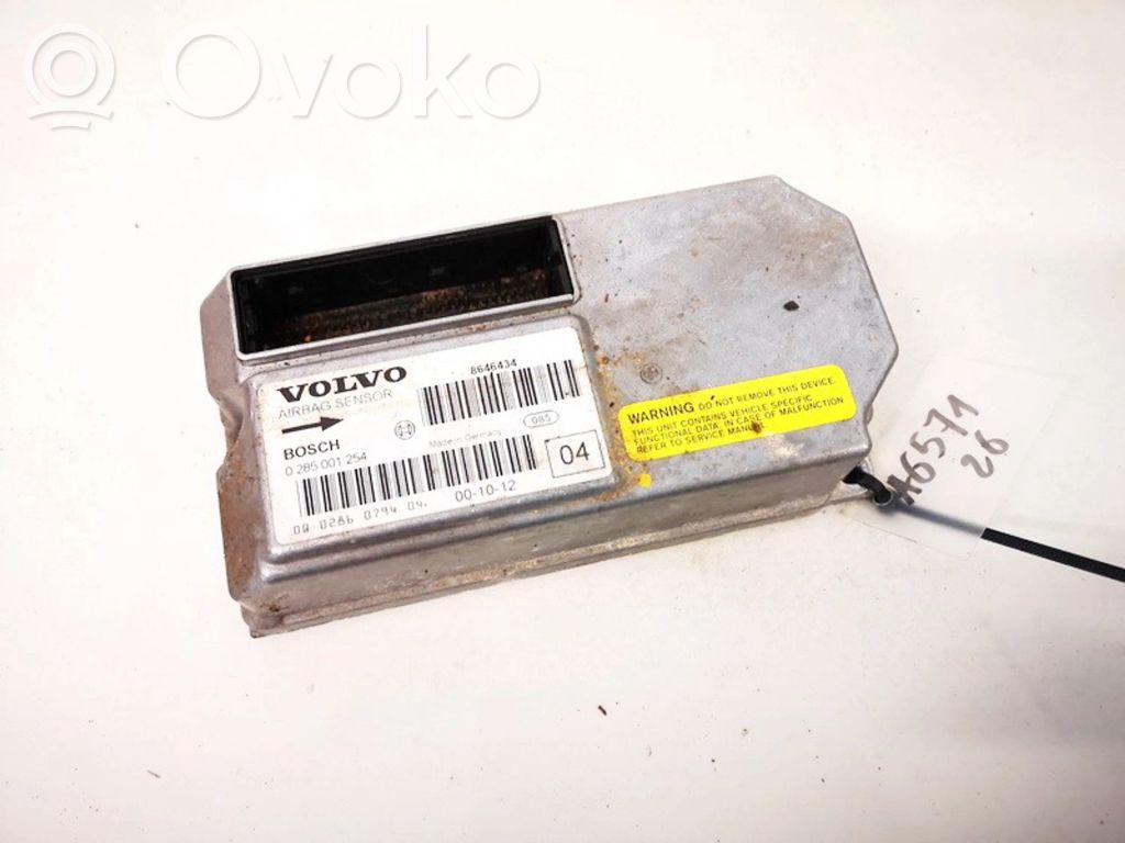 Unidad de control/módulo del Airbag   8646434,0285001254,0285001254,8646434