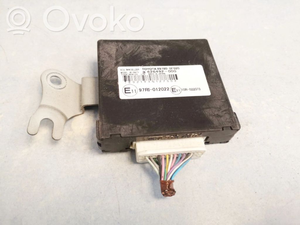 Toyota Corolla Verso AR10 Unitate/modul comandă imobilizator 