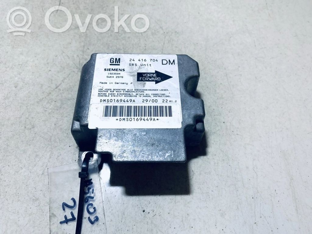 Opel Zafira A Centralina/modulo airbag 