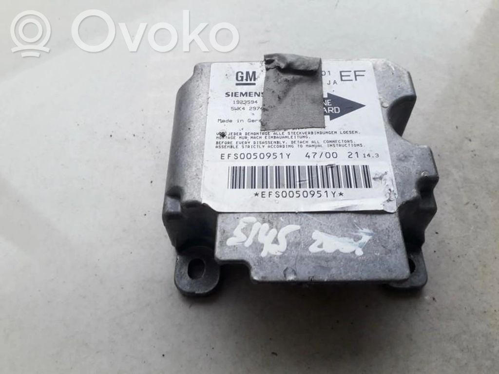 Opel Omega B2 Unitate/modul de comandă airbaguri 