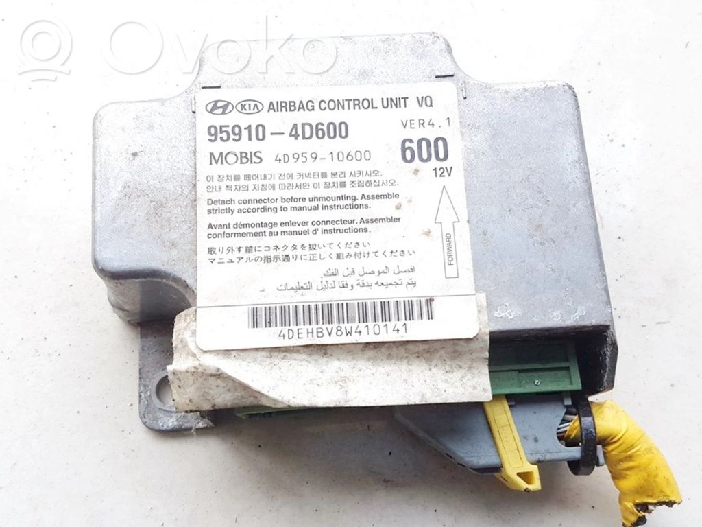 Airbag control unit/module   959104D600,959104D600,4D95910600,959104D600,959104D600