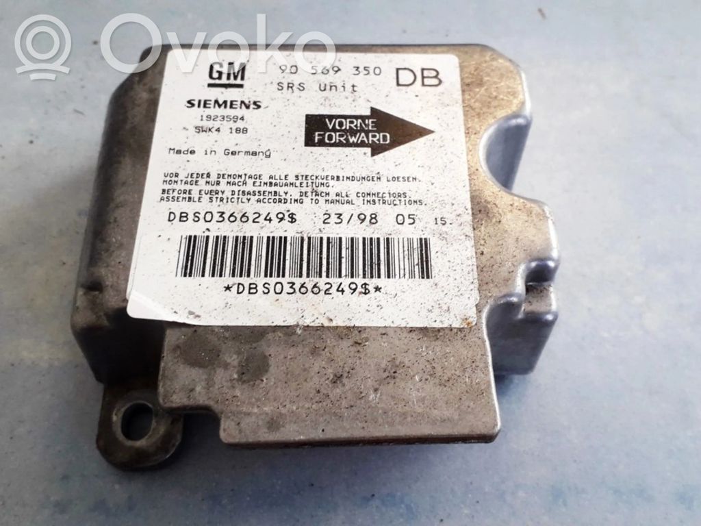 Unidad de control/módulo del Airbag   90569350,1923594,1923594,5WK4188,90569350