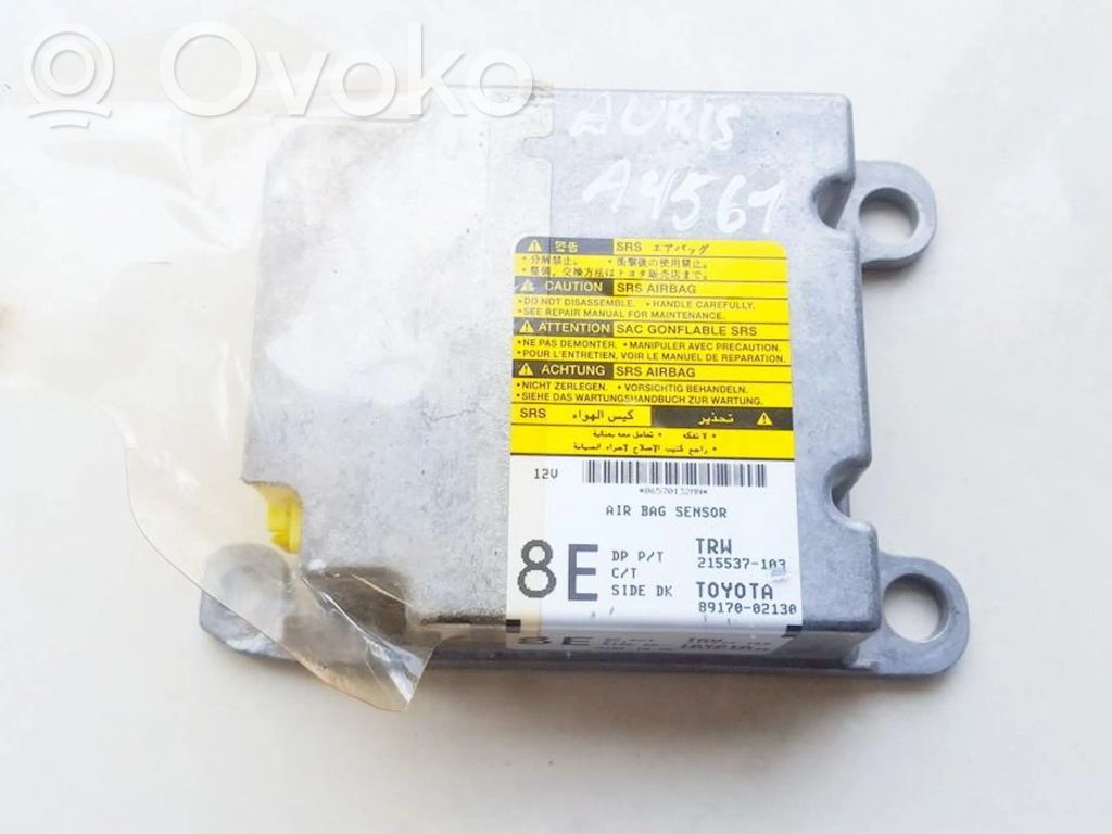 Toyota Auris 150 Module de contrôle airbag 