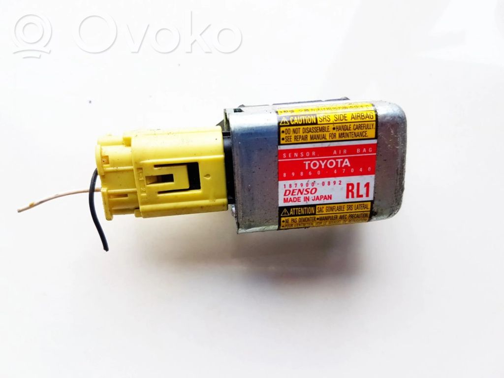 Toyota Prius (XW20) Sensore d’urto/d'impatto apertura airbag