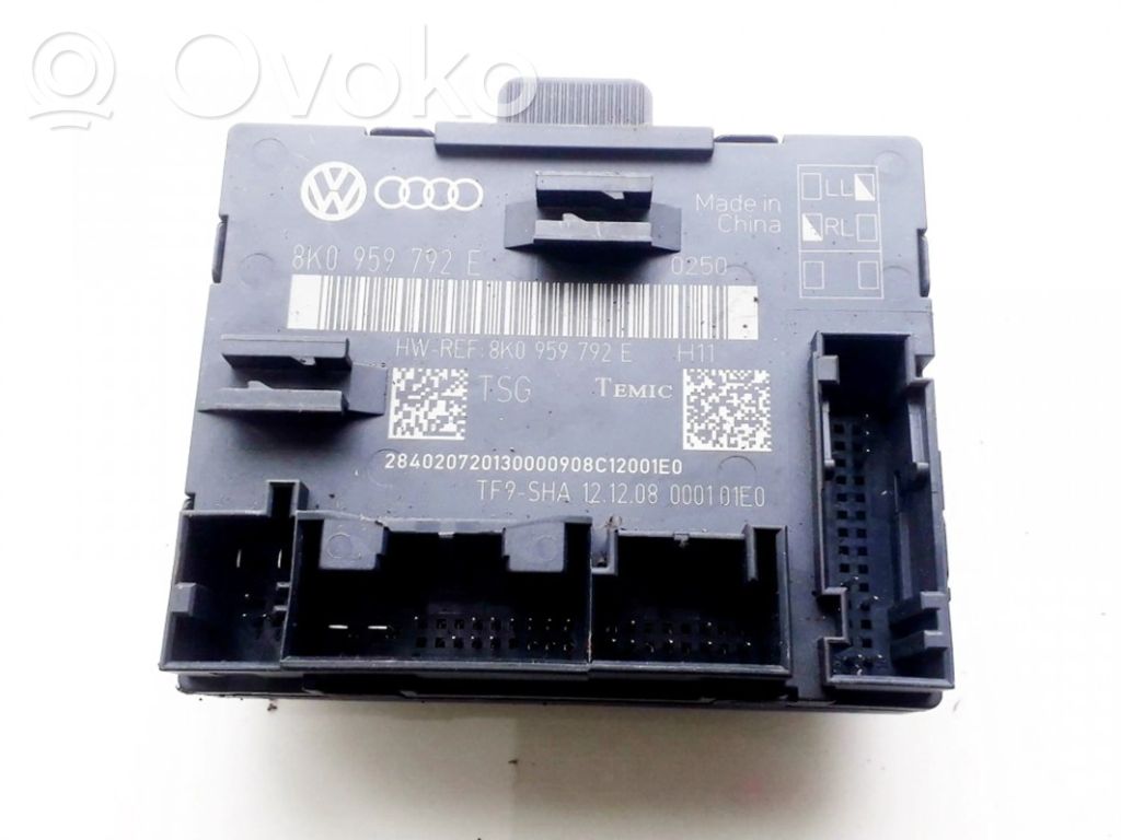 Oven ohjainlaite/moduuli   8K0959792E,000101E0,000101E0,8K0959792E