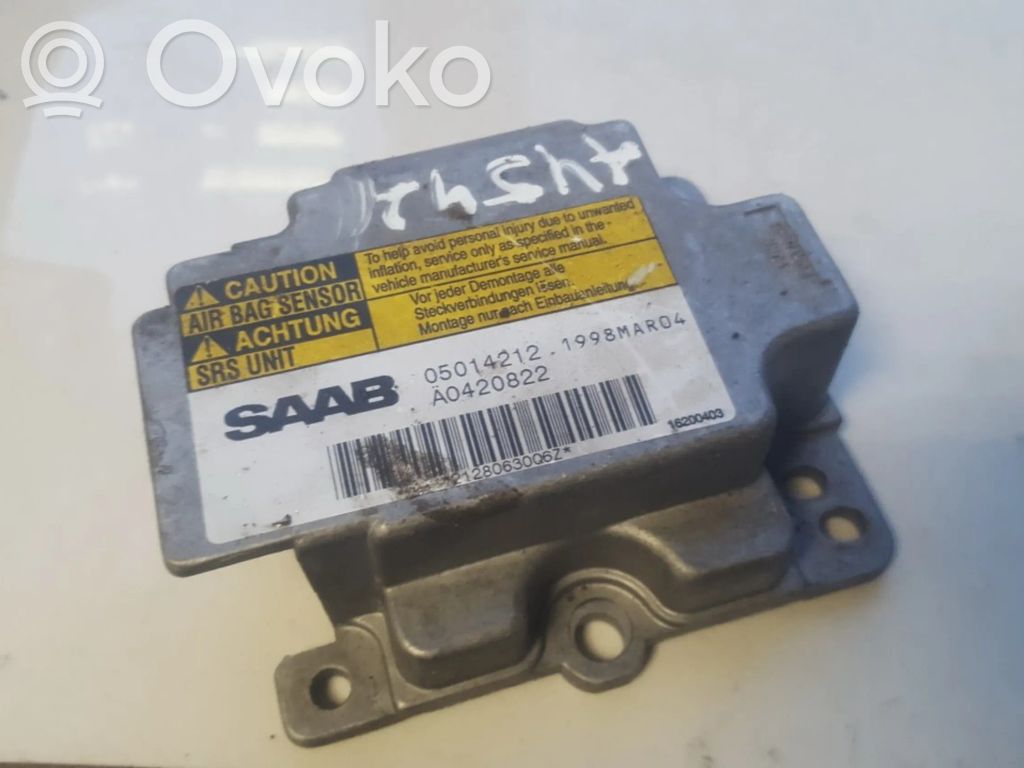Module de contrôle airbag   05014212,A0420822,05014212,A0420822