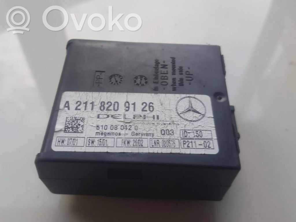 Mercedes-Benz CLK A209 C209 Sterownik / Moduł alarmu 