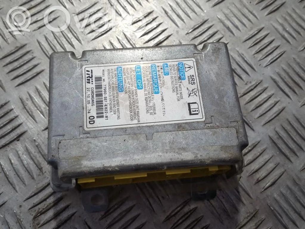 Honda Accord Module de contrôle airbag