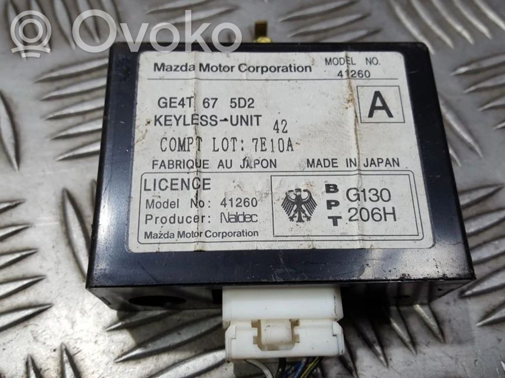 Unité de commande dispositif d'immobilisation   GE4T675D2,41260,41260,GE4T675D2