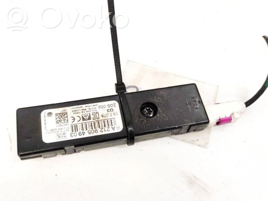 Mercedes-Benz E W212 Module unité de contrôle d'antenne