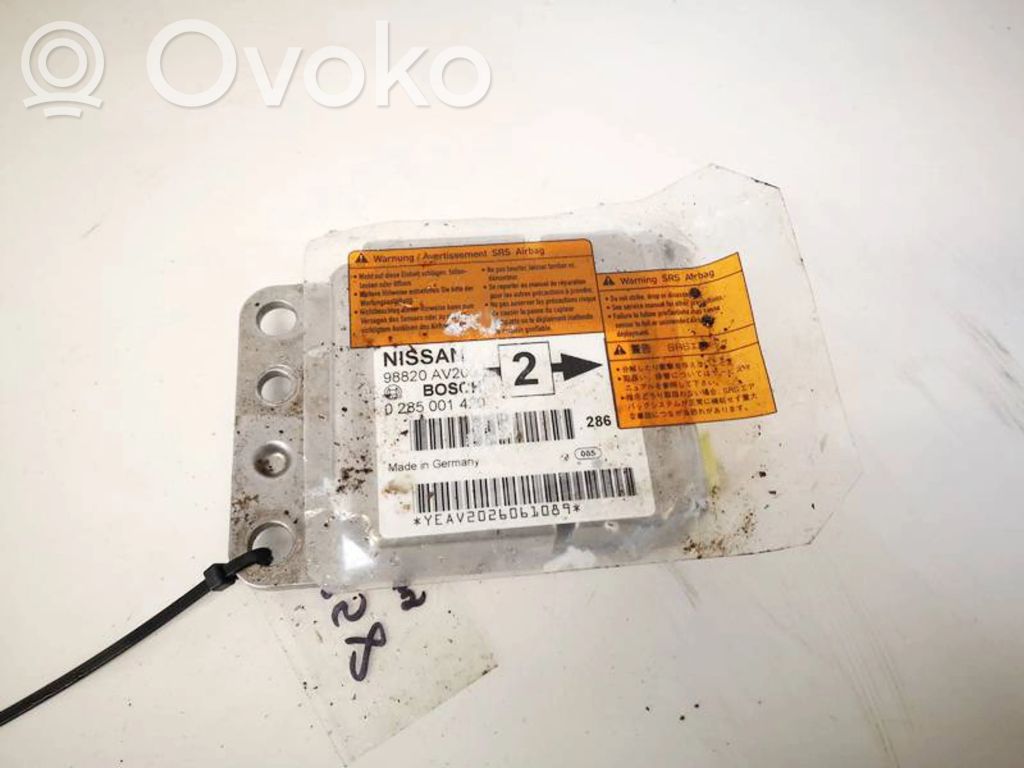 Airbagsensor Crashsensor Drucksensor   89920AV800,0285001420,0285001420,89920AV800