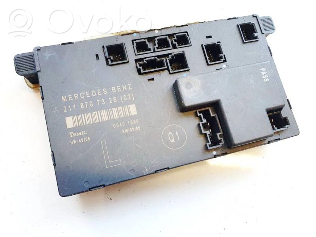 Centralina/modulo portiere   2118707326,00401599,00401599,2118707326