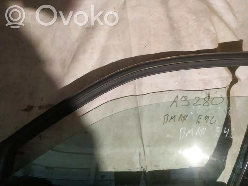 BMW 3 E46 Geam ușă față patru uși 