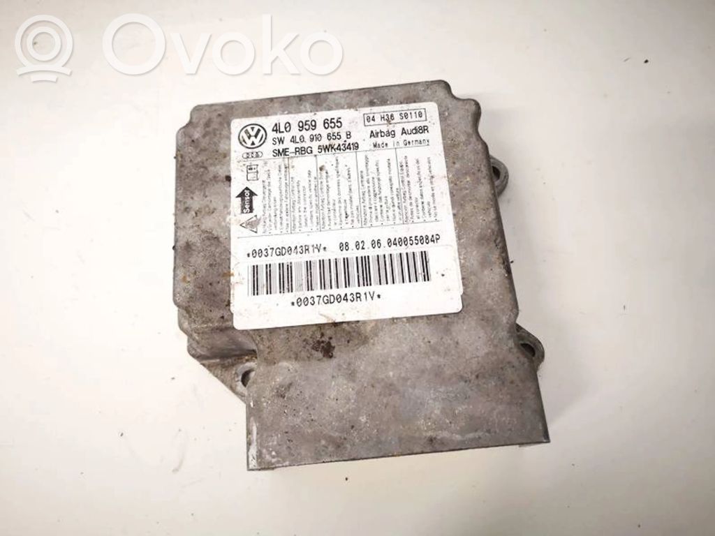 Sterownik / Moduł Airbag   4L0959655,4L0910655B,4L0910655B,4L0959655