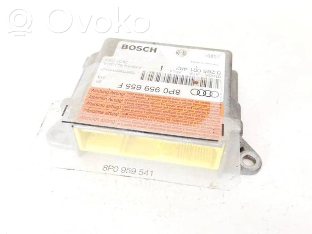 Unitate/modul de comandă airbaguri   8P0959655F,0285001482,0285001482,8P0959655F