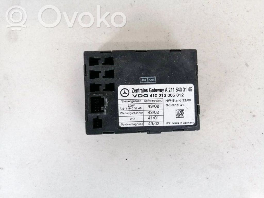 Muut ohjainlaitteet/moduulit   A2115403145,410213005012,410213005012,A2115403145