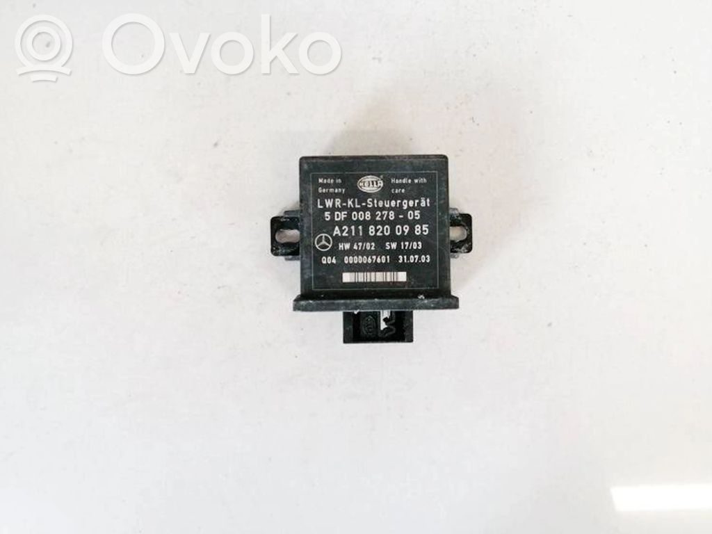 Lichtmodul Lichtsensor   A2118200985,5DF00827805,5DF00827805,A2118200985