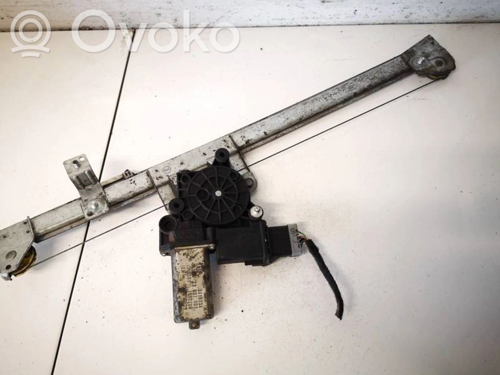 Regulador con motor de la ventanilla de la puerta corredera