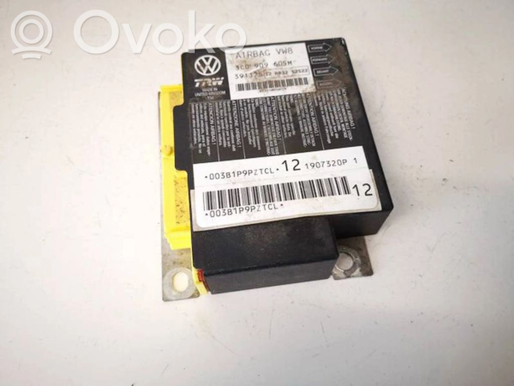 Volkswagen PASSAT B6 Unitate/modul de comandă airbaguri 