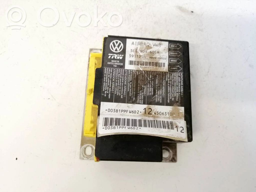 Volkswagen PASSAT B6 Sterownik / Moduł Airbag 