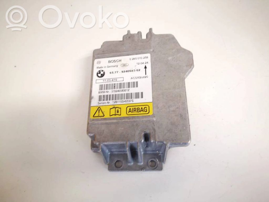 BMW X5 E70 Unidad de control/módulo del Airbag 