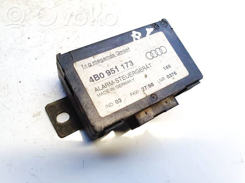Unitate/modul control alarmă   4B0951173,748010101,4B0951173,748010101