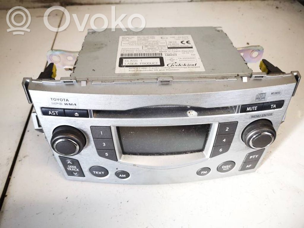 Toyota Verso Unitate principală radio/CD/DVD/GPS 