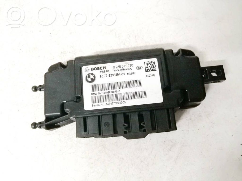 BMW 3 F30 F35 F31 Unitate/modul de comandă airbaguri 