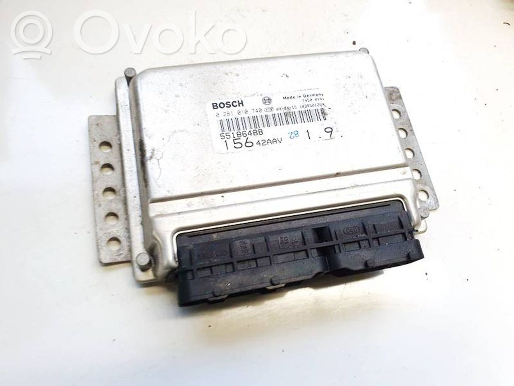 Engine control unit/module   0281010740,55186488,0281010740,15642AAV,55186488