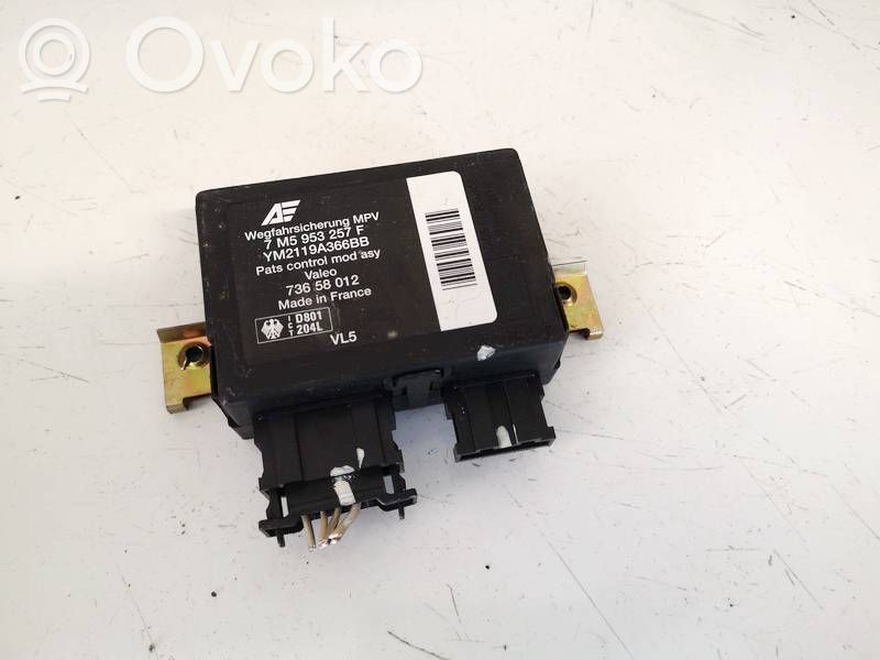 Unidad de control/módulo inmovilizadora   7M5953257F,YM2119A366BB,7M5953257F,YM2119A366BB