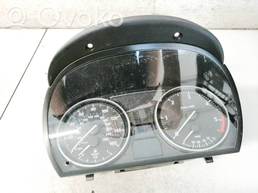 BMW 3 E90 E91 Spidometrs (instrumentu panelī) 