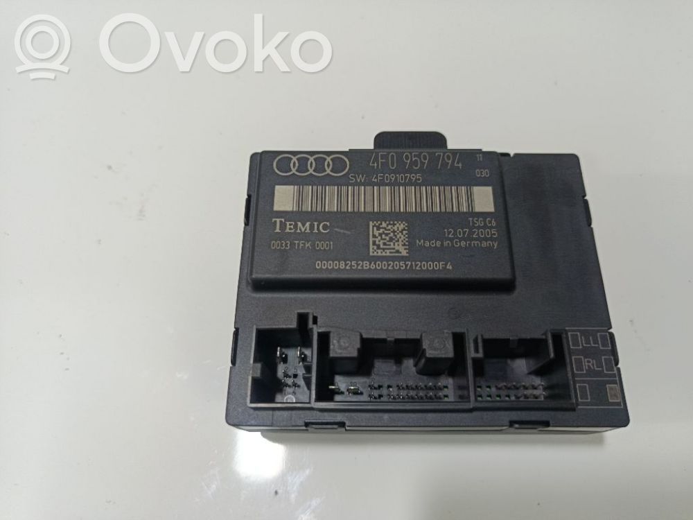 Audi A6 S6 C6 4F Centralina/modulo portiere 