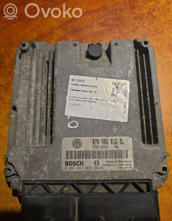 Sterownik / Moduł ECU   0281011859,ID12015,0281011859,041030,041030,070906016BL,1039S06941,18830743,ID12015