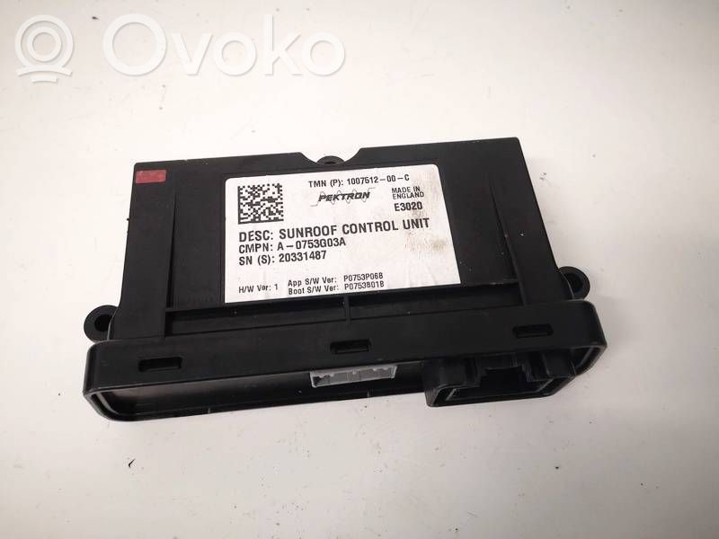 Autres unités de commande / modules   100751200C,100751200C,A0753G03A