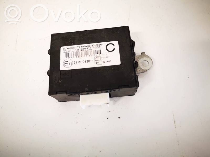 Toyota Auris 150 Centralina/modulo immobilizzatore