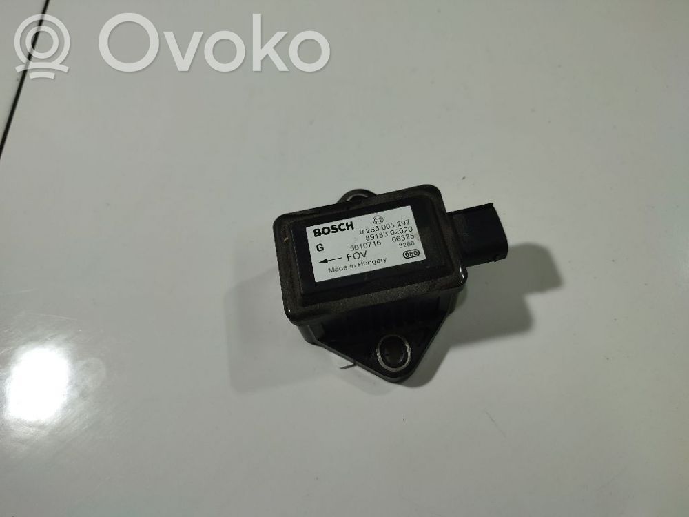 Toyota Avensis T250 Capteur de vitesse de lacet d'accélération ESP