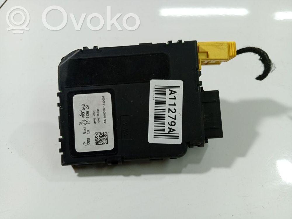 Audi A3 S3 8P Maniglia/leva di regolazione del volante 