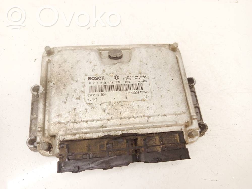Engine control unit/module   0281010442,020225,0281010442,11280428,2822511280293,28SA5129,28SA5465,8200049306,8200141954,8200199726,H0M8200049306,HOM8200049306